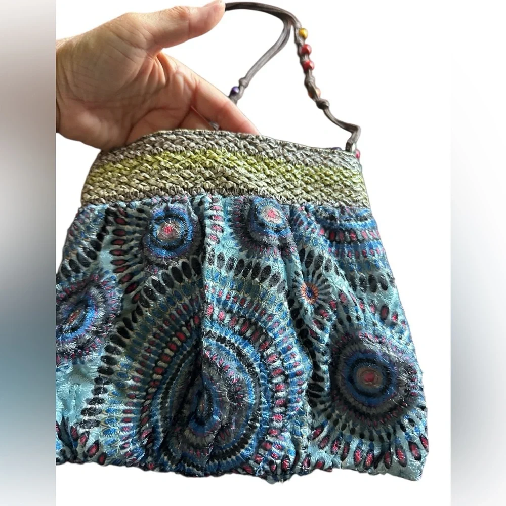 Boho Style Pouch Beaded Crossbody Purse